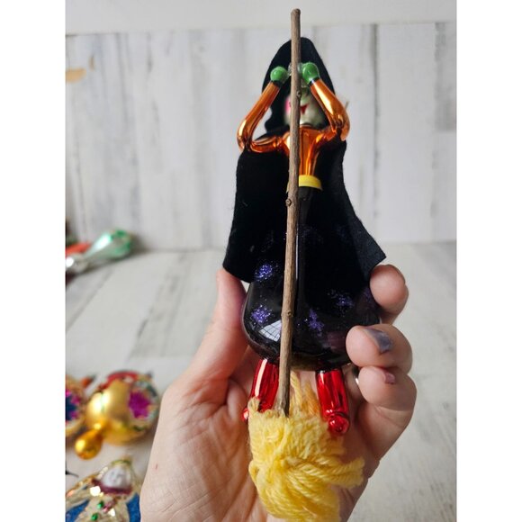 Radko vintage hilda witch broom Italian ornament Xmas Halloween - Picture 10 of 13